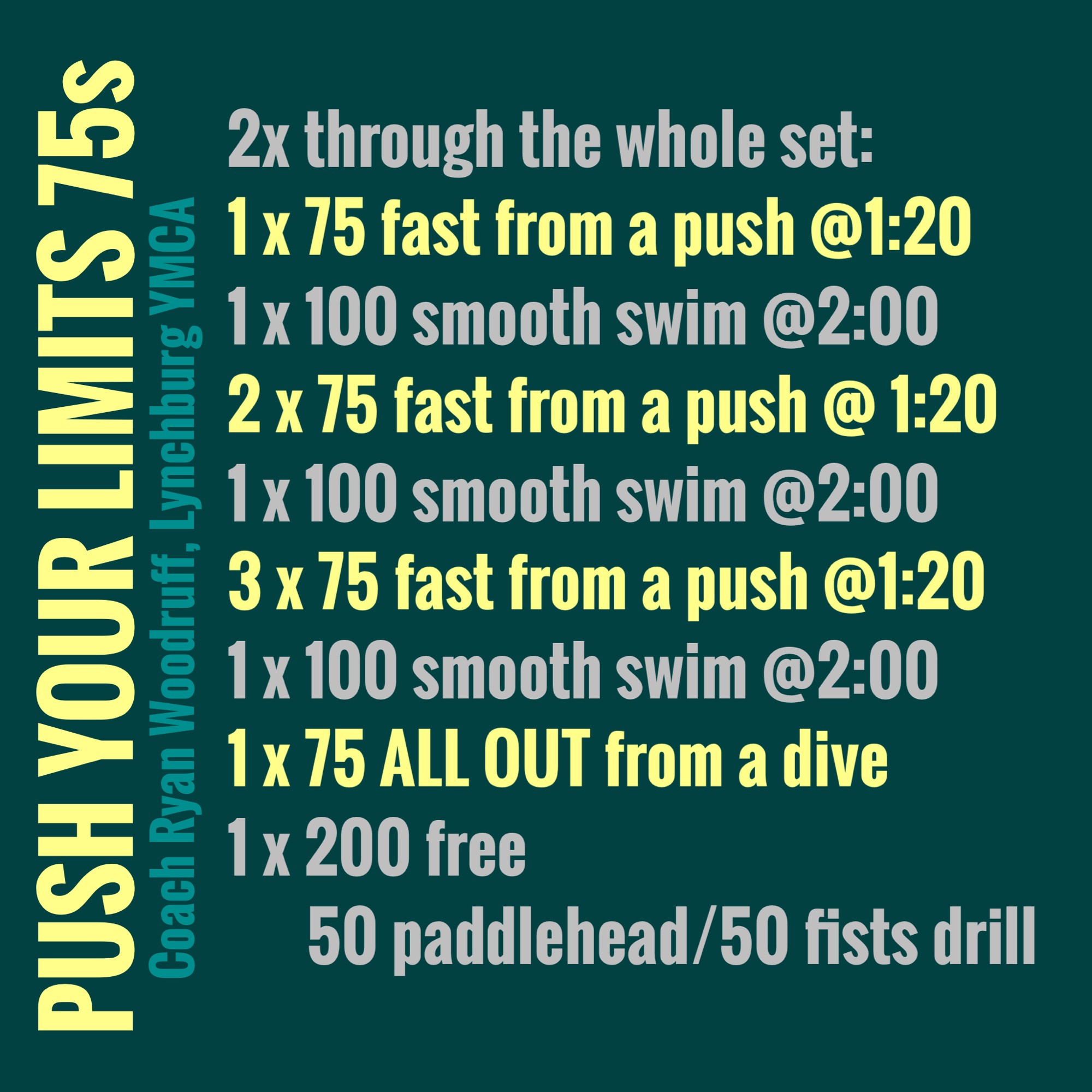Push Your Limits 75s – The Swimming Wizard